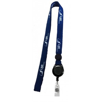 Screen Printed 5/8" Breakaway Lanyard Badge Reel Combo 500 pack